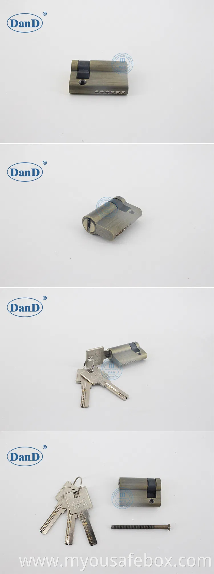 Euro Profile En1303 Safe High Security Fire Mechanical Key Factory Hotel Mortise Double Handle Door Brass ANSI Lockset CE European Guangdong Cylinder Lock